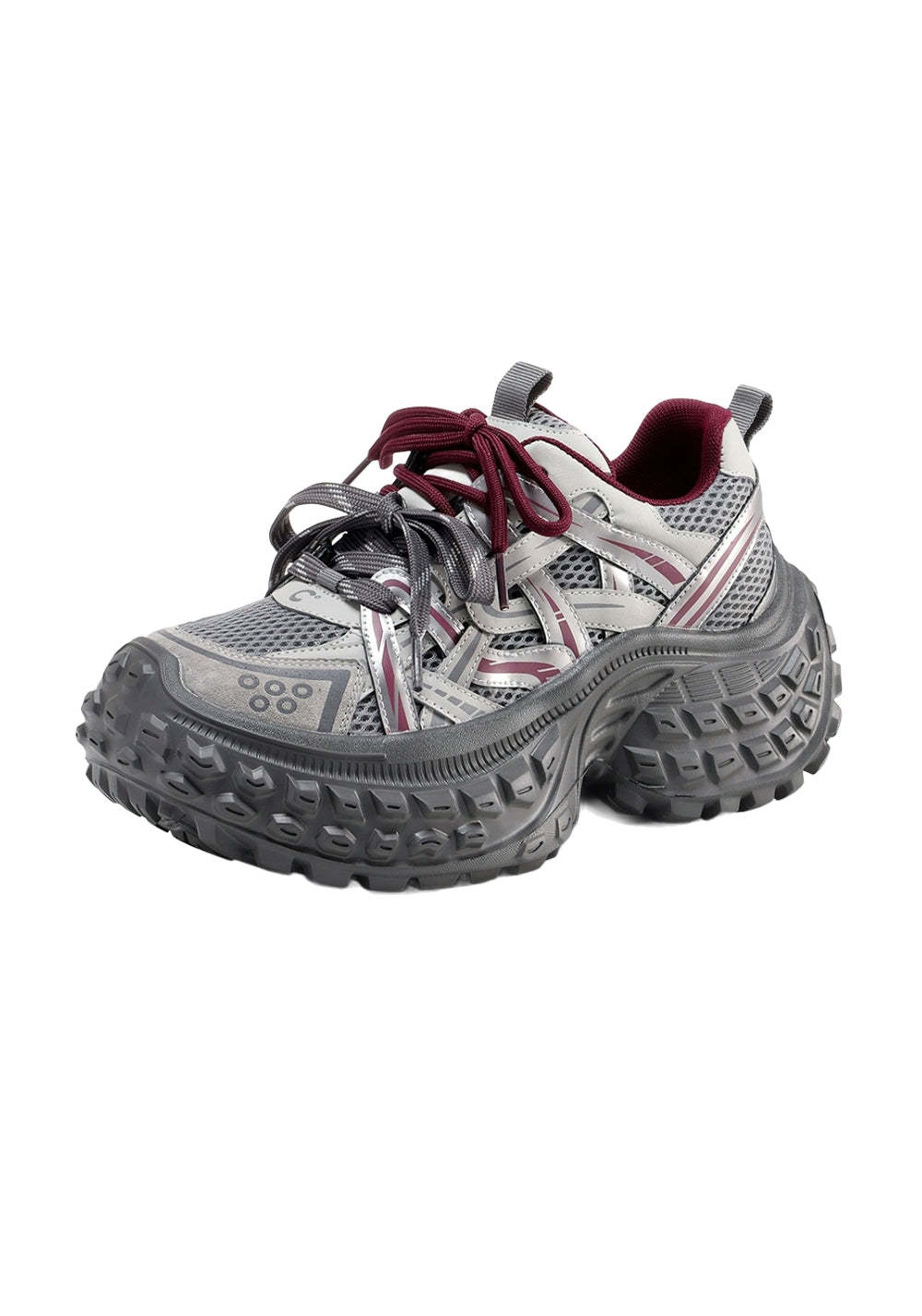 C.BANNER丨Silver Chunky Dad Sneakers for Women - PSYLOS 1, C.BANNER丨Silver Chunky Dad Sneakers for Women, Chunky Sneakers, C.BANNER, PSYLOS 1
